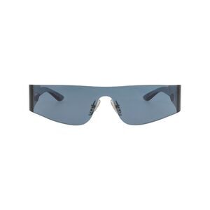 Balenciaga Shield-Frame Nylon Sunglasses Blue Unisex-Adult